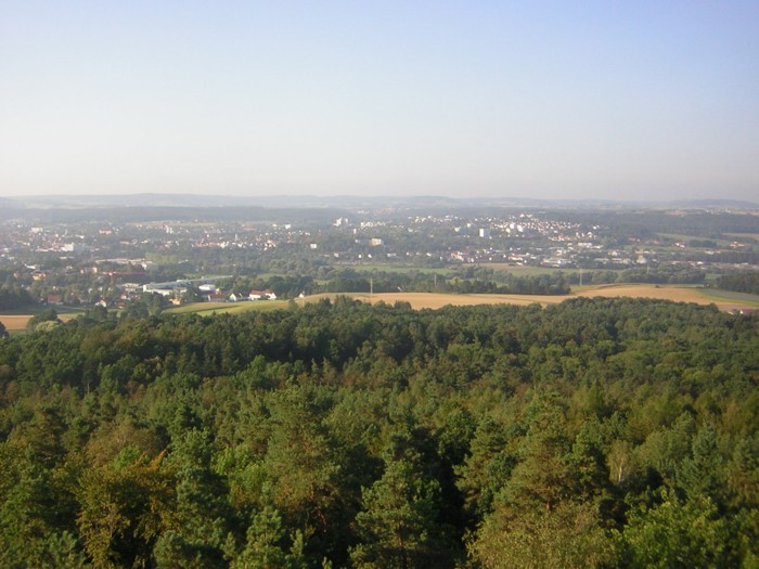 Blick vom Siegesturm auf Bayreuth