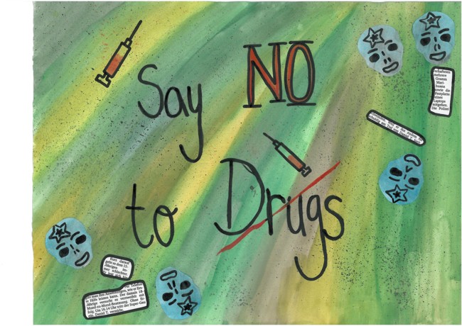 Anastasia Gravos, 8 a: Anti-Drogen-Plakat