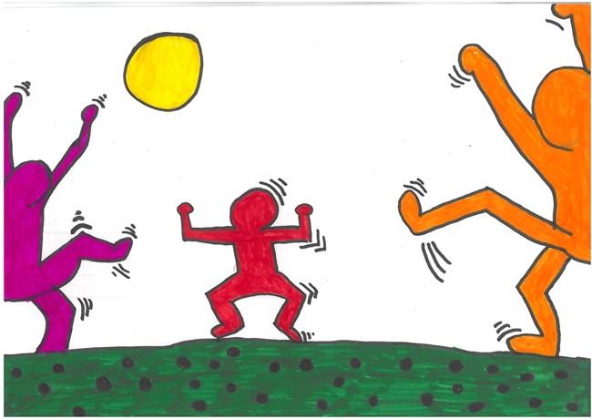 Lilli Zibell, 8 b: Keith Haring